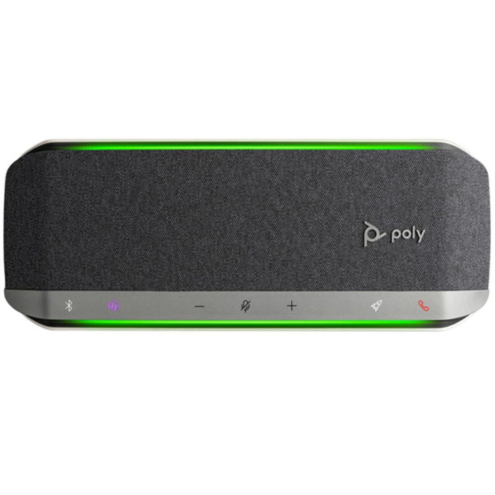 Poly Sync 40 Smart Speakerphone (Plantronics) - Flexible Workspaces - Connect to PC/Mac via USB-A or USB-C and Smartphones via Bluetooth - Works with Teams, Zoom – Exclusive