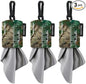 SPUDZ Classic Microfiber Lens Cleaner – Clip-On Pouch, Washable – for Binoculars, Scopes, Glasses, Screens | Alpine Mountain Camo, 6 x 6 Inch (3-Pack)