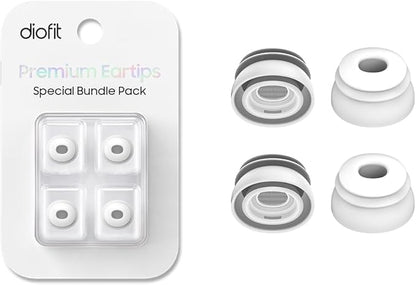 Premium Multi-Flange Eartips for AirPods Pro 1&2 (Medium) – Always Fits, Never Slips