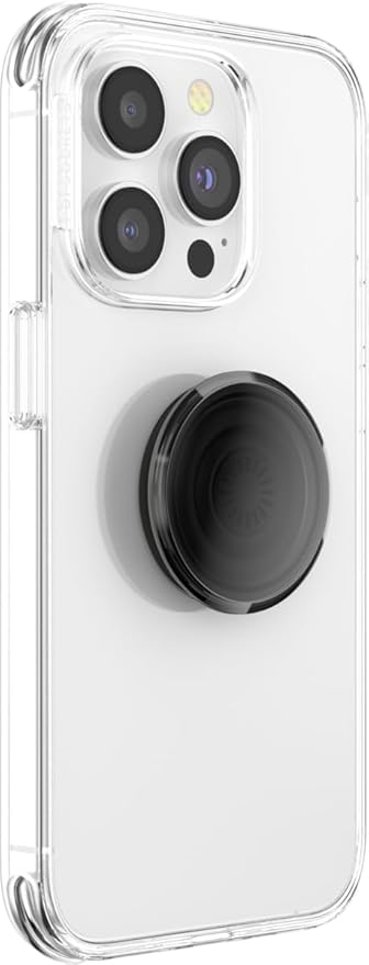 PopSockets Translucent Phone Grip with Expanding Kickstand, PopSockets for Phone, Adhesive Grip, Translucent PopGrip - Translucent Black Smoke