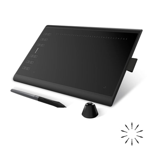 HUION Inspiroy H1060P Graphics Drawing Tablet, 10 x 6.25 in, 12+16 Hot Keys