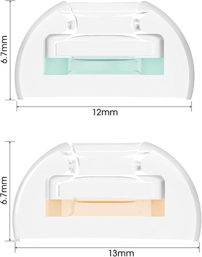 SpinFit CP1025- L/ML- Medical Grade Silicone Patented Ear Tips, Secure Fit and Supreme Comfort Fits MTW3, Galaxy Buds 2, Soundcore Space A40 & More (2 Pairs) (for Nozzle Diameter from 4-5.5mm)