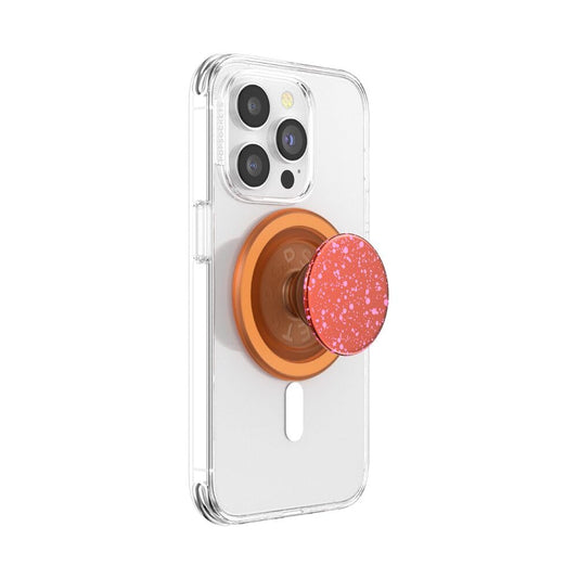 PopSockets Phone Grip for MagSafe, Magnetic Holder- Orange Zest