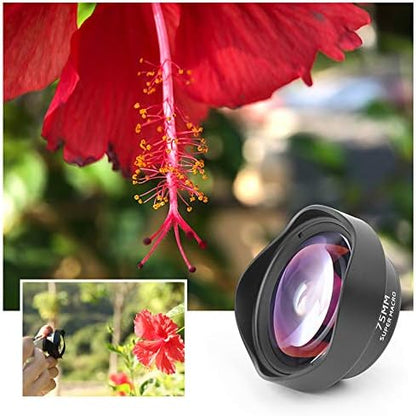 Professional Phone Camera Lens 75mm Macro Lens HD DSLR Effect Clip-on for iPhone 12 11 Pro Max Samsung S20 Plus Huawei Xiaomi
