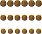 Earbud Tips Soft Silicone Earbuds Replacement Tips Fit for in-Ear Headphones(Inner Hole from 3.8mm - 4.2mm Earphones) 9 Pairs S/M/L,Gray/Yellow