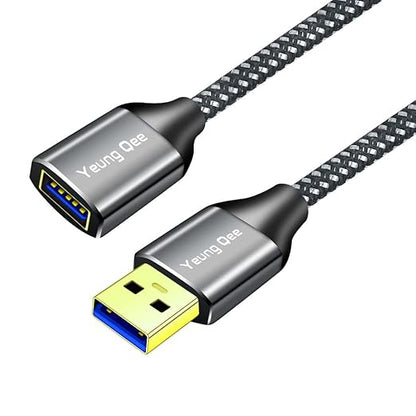 USB 3.0 Extension Cable 10 ft,5Gbps High Speed USB 3.0 Type A Male to Female Extension Cord,USB Extension Lead Compatible with USB Flash Drive, Hard Drive, Card Reader,Scanner,Keyboard (10FT)