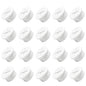 20Pcs Desk Grommet, 3/4" (20mm) White Silicone Cord Hole Cover, Flexible Rubber Wire Grommets, Wall Grommets for Cables Management, Table, Countertop, Cabinets and Furnitures Wire Organizer