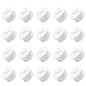 EASYEAH 20Pcs Desk Grommet, 3/4" (20mm) White Silicone Cord Hole Cover, Flexible Rubber Wire Grommets, Wall Grommets for Cables Management, Table, Countertop, Cabinets and Furnitures Wire Organizer