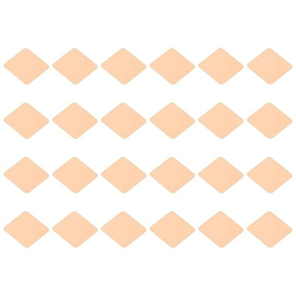 PATIKIL Copper Heatsink Pad Shims, 24 Pcs 15x15x0.1mm Copper Pad Shim IC Chipset GPU CPU Thermal Heatsink for Cooling Laptop Desktop Computer