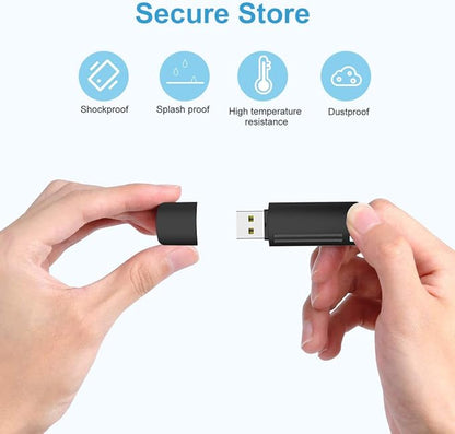 KEXIN 8GB Flash Drive Thumb Drive 10 Pack 8G USB Flash Drive Bulk Memory Stick with LED Indicator, Flash Drives Design in Snap Cap