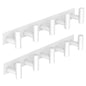 VAEHOLD Hat and Coat Wall Mount Rack - Hooks for Robes, Bags, Keys, and Towels - Bathroom Towel Hanger Organizer (White, “T“ Shape 3 Hooks 2 Pack)