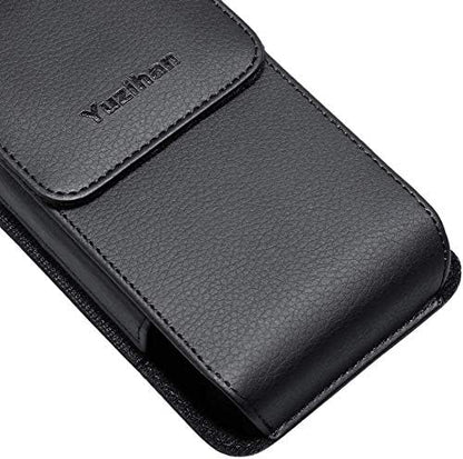 Fit for iPhone 13 Mini 12 Mini iPhone SE 2020 iPhone 8 7 6S 6 Belt Holster Premium Leather with Belt Clip Loop Fit with Defender Case Protective Armor Battery Case On