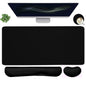 Topographic Large Mouse Pad and Keyboard Wrist Rest, Desk Pad for Keyboard and Mouse, 4-in-1 Large Gaming Mouse Pad with Wrist Support, Non-Slip Desk Mat for Home Office Study Game-Topographic Contour