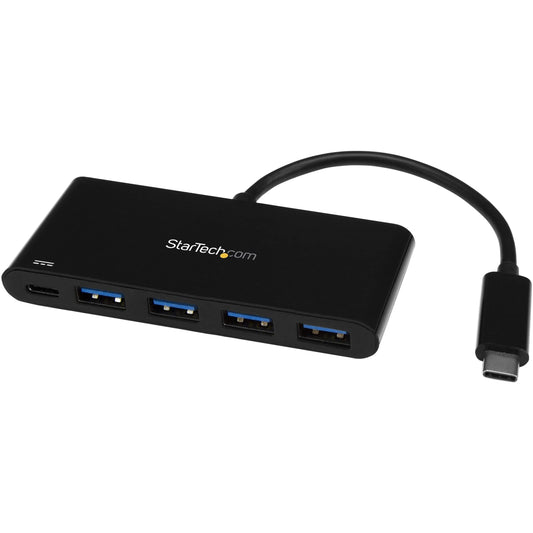StarTech 4-Port USB-C Hub with 4x USB-A, 5Gbps, Switches (HB30C4AIB)