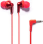Panasonic ErgoFit In-Ear Earbud Headphones RP-HJE120-R (Red) Dynamic Crystal Clear Sound, Ergonomic Comfort-Fit