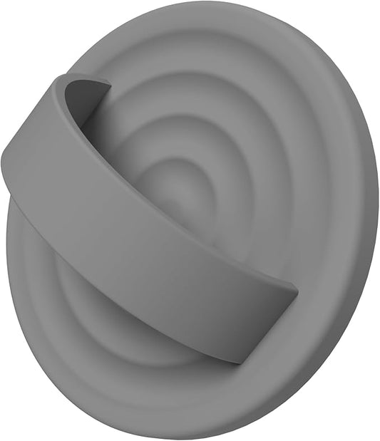 COFFKER Magnetic Phone Ring Grip Holder, Silicone Finger Loop Grip, Compatible with MasSafe, Back of Phone for iPhone Pro Max/Plus/16/15/15/14/13/12 Series, Gray