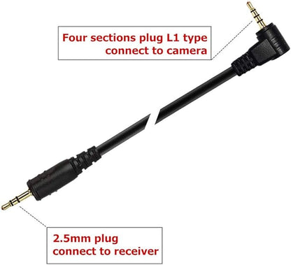 Pixel DSLR Wireless Shutter Release Remote Control L1 for Panasonic RM-L1AM S5 S1 G95 G91 G90 G9 G10 G70 GH3 GH4 GH5 GH6 GX7 G85 G81 FZ50K FZ100 FZ200 FZ1000 FZ2500 FZ2000 FZ330 FZ30GX7 Remote Shutter