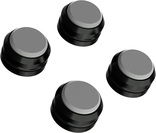 Preffair Audio Speaker Aluminum/Silicone Isolation Feet Turntable Damper Vibration Stopper Stand Absorption Shock Pad for Amplifier Preamp DAC Devices 4Pcs (Gray, 1.73"x1.18")