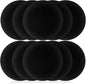 Ear Cushions Ultra Soft Foam Cover 60mm - 2.4" inch Replacement for Most Standard Size Office Telephone Headsets, Headphones, Earphones Earbuds (Black) 10 Pack