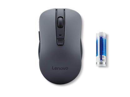 Lenovo WL310 Bluetooth Silent Mouse, Ergonomic, Adjustable DPI, Silent Clicks, Bluetooth 5.0, Portable for Windows, Mac, and Chromebook, Grey