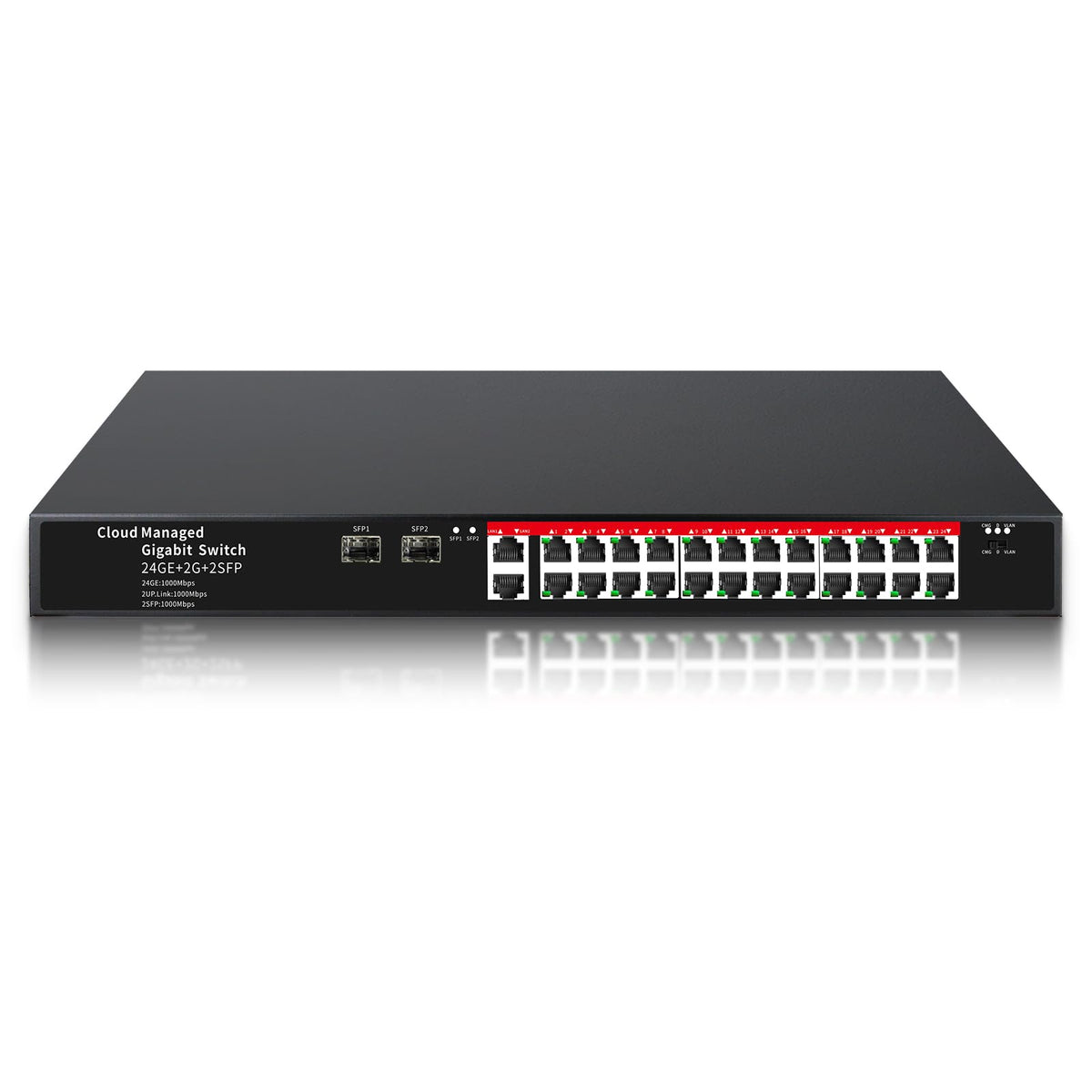 8-Port Gigabit Easy Smart Managed Ethernet Switch | Plug & Play Network Hub with VLAN, QoS, Port Mirroring | Fanless Design | Desktop/Wall Mount for Home/Office