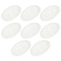 PATIKIL Desk Grommet 2-1/16", 8 Pcs Round Cable Grommet Cord Hole Cover with Adhesive Tape Flexible Table Wire Organizer for Office Home Table Countertop, Light Gray