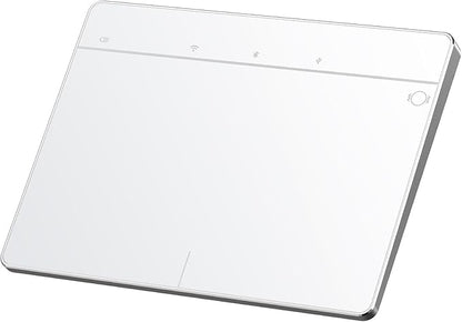 Wireless Bluetooth Trackpad for Windows 10/11, Supports 3 Connection Modes, Portable High-Precision Multi-Gesture Touchpad Mouse Compatible with PC Laptop Computer (White)