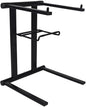 Rockville RLS2400 Lightweight Folding DJ Laptop Stand, Adjustable Height, Extra Shelf, Travel Bag, for DJs and Mobile Performers