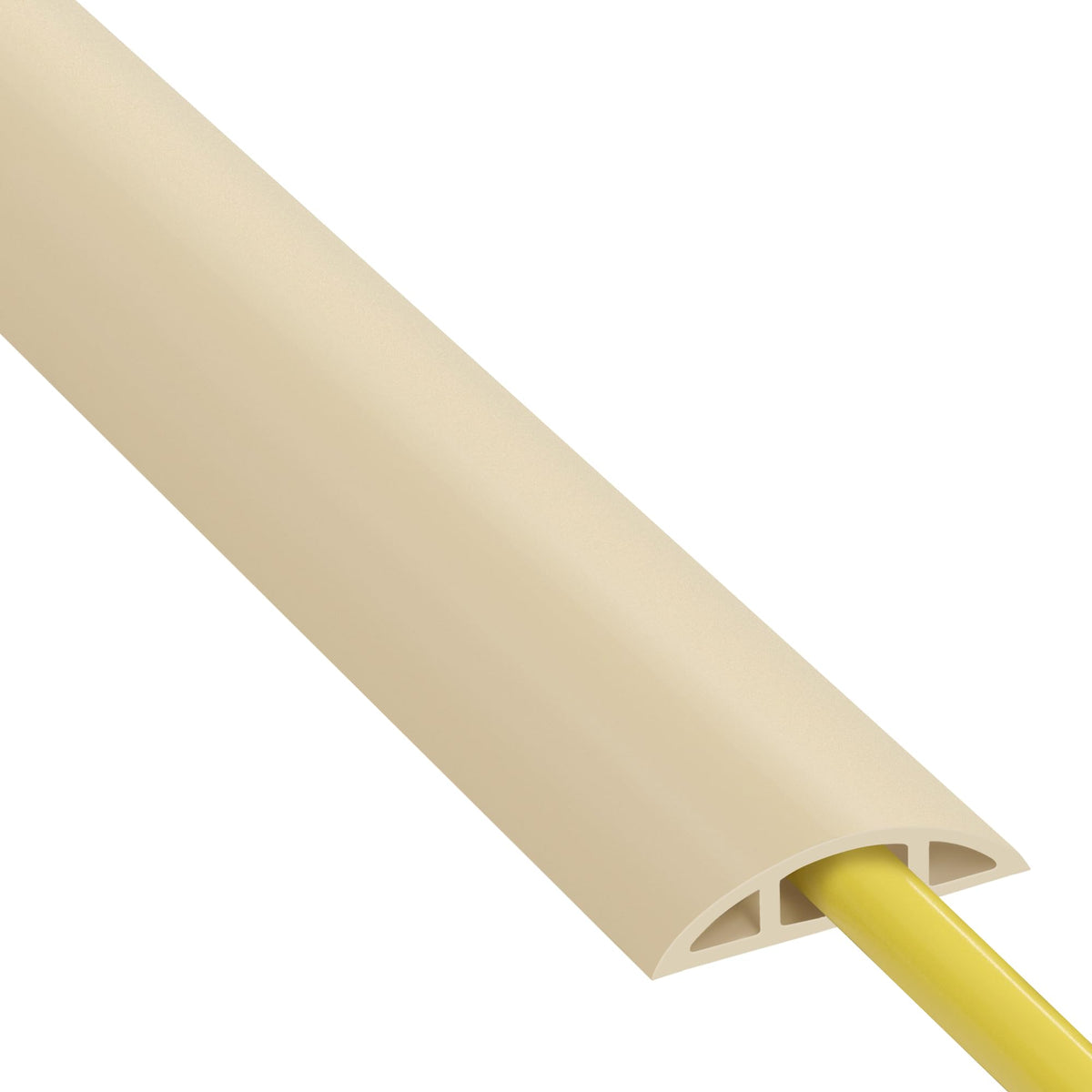 ZhiYo 10ft Cord Covers for Wires on Floor, Self-Adhesive Cord Hider, Gray