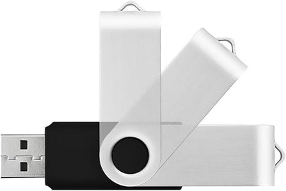 Aiibe 32GB USB Flash Drive 50 Pack Lot USB 2.0 Thumb Drive 32GB Flash Drive Bulk USB Drive Jump Drive Memory Stick Zip Drive 32GB Wholesale, 50Pcs 32GB Black