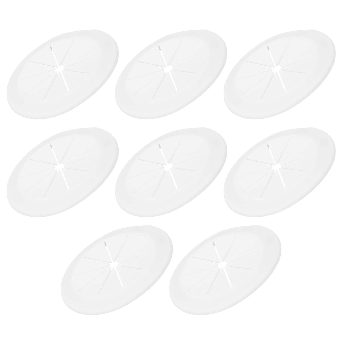 PATIKIL Desk Grommet 1-9/16", 8 Pcs Round Cable Grommet Cord Hole Cover with Adhesive Tape Flexible Table Wire Organizer for Office Home Table Countertop, Black