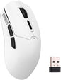 EPOMAKER Click Lite Wireless Gaming Mouse, 800 to 12,000 DPI Adjustable, PAW3311 Sensor, 500mAh, 59g, 2.4G/BT/USB-C Rechargeable Wireless Mouse with 5 Programmable Buttons for PC/Mac/Linux (White)