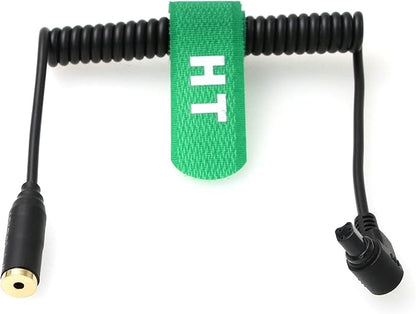 Remote Trigger Cable Adapter for Canon R3 R5 1DX 6D 7D 5D MKIII 60D EOS SLR Camera, 2.5mm Female to N3