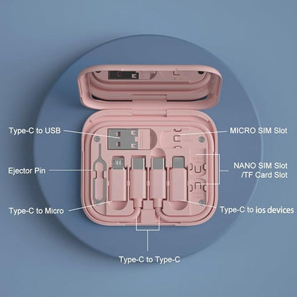 YANZIE USB Adapter Kit, Type-C to Lightning Adapter, USB-A to C, OTG, Pink