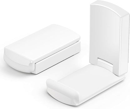 Sticky Headphone Stand Controller Holder - EURPMASK 2 Pack Upgraded Adhesive Headset Hook, Headphone Holder for Desk with Soft Rubber Pads, Gaming Accessory Controller Headset Stand, Pearl White