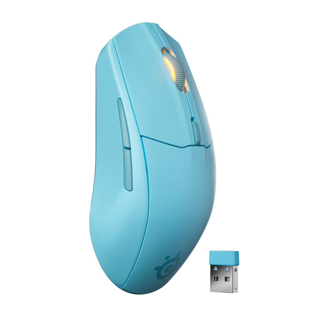 SteelSeries Rival 3 Wireless Gen 2 Gaming Mouse — 2.4GHz and Bluetooth — 18000 DPI TrueMove Air Optical Sensor — 60 Million Click Durability — Light-Weight — 100% PTFE Feet — White