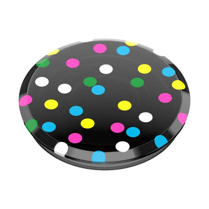 PopSockets Translucent Phone Grip with Expanding Kickstand, PopSockets for Phone, Translucent PopGrip - Black Disco