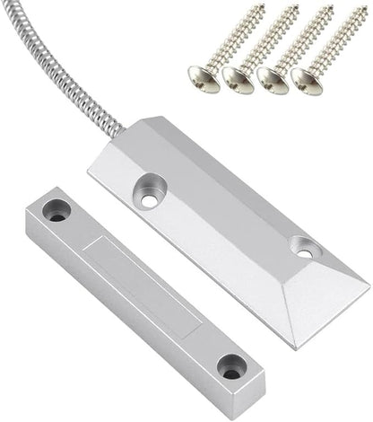 Home Security Wired Rolling Door Contact 0~100V/0.5Amp Magnetic Reed Switch OC-55 Alarm Sensor Magnetic Switch with 2 Wires for N.C. Applications
