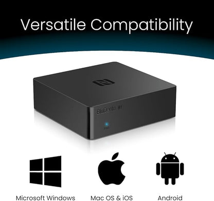 B1 Bluetooth Stereo Receiver,aptx LL, Hi-Fi V5.1 Audio Receiver, TI DAC for Analog Stereo RCA Output with Long Range, Digital Coaxial and Optical Output with NFC
