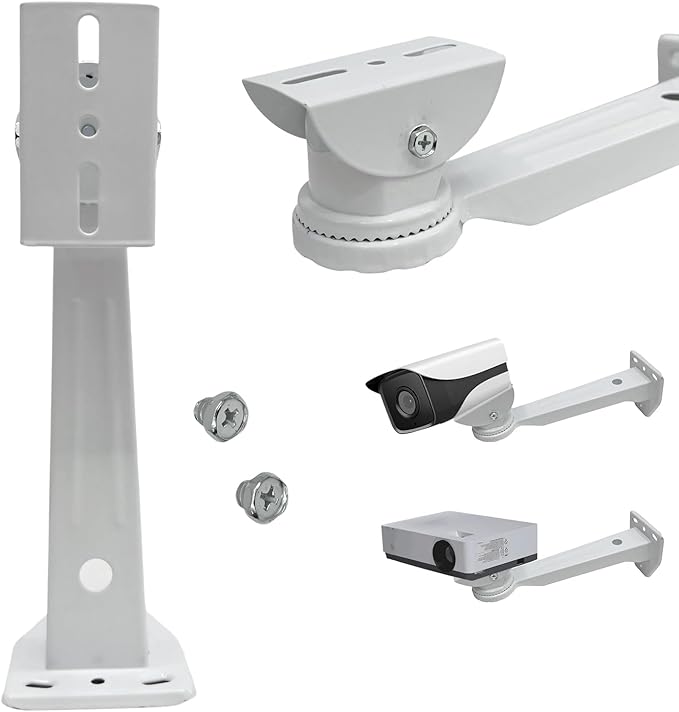 L-Shape Dome Camera Bracket, Wall Ceiling Mount for Security Dome Cameras, (Wall Mount Bracket)