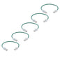 TRUECABLE Cat6 Component Rated Patch Cable, Unshielded (U/UTP), 1ft, Green, 28AWG Solid Copper, Snagless 10G High-Speed Ethernet Cable, PoE++ 4PPoE 100W, UL Listed, RoHS-3, 5 Pack