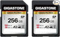 [5-Yrs Free Data Recovery] GIGASTONE 256GB 2-Pack SD Card, 4K Camera Pro MAX, A2 4K SDXC Memory Card High Speed 4K UHD Video Compatible with Canon Kodak Digital Camera, with 2 Mini case