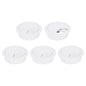 uxcell 8Pcs 50mm (1.97") Desk Grommet Plastic Cable Hole Cover Wire Brown