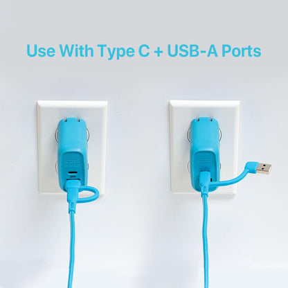 BLACK+DECKER USB C Multi Charging Cable, Fast Multi Charger Cable w/Adapter