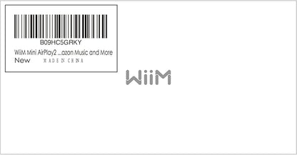 WiiM Mini AirPlay 2 Wireless Audio Streamer, Multiroom Stereo, Preamplifier, Works with Alexa and Siri Voice Assistants, Stream Hi-Res Audio from Amazon Music, Tidal and More