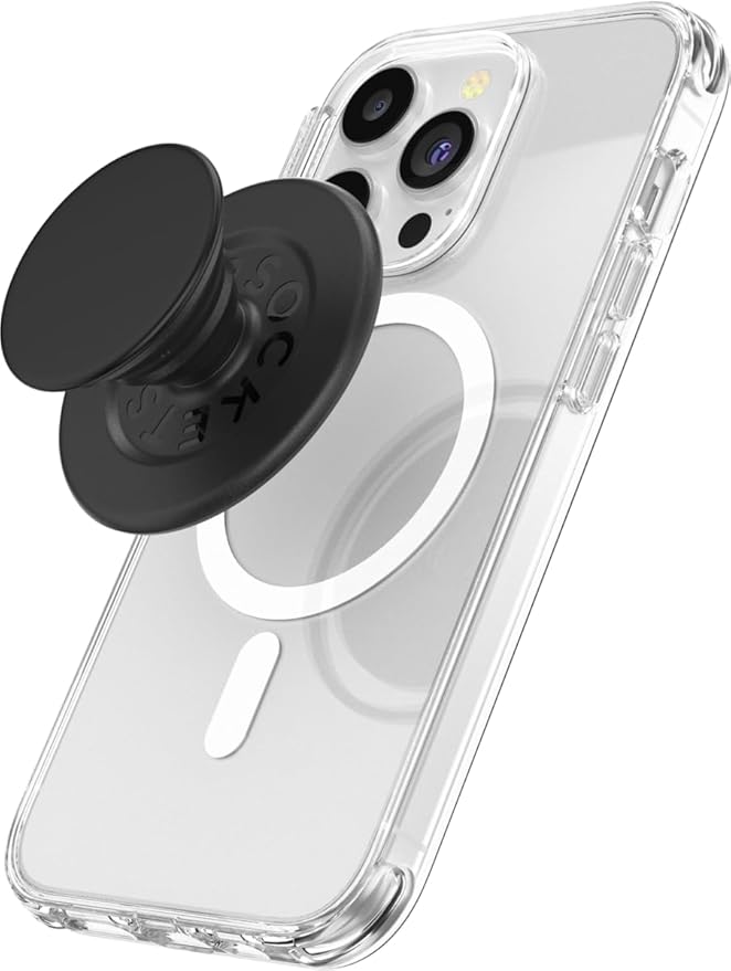 PopSockets Phone Grip for MagSafe, Magnetic Holder, Phone Stand - Black