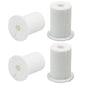 4pc Starlink Cable Grommet 1" Silicone Waterproof Wall Hole Pass Through Split Cable Bushings for TV Wire Ethernet Cord, Starlink Cable Routing Kit Accessories, 38mm/1.5" Ht, White