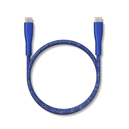 CASETiFY Powerthru USB-C to USB-C Cable (1m/3.3ft) - Meter - Cobalt Blue