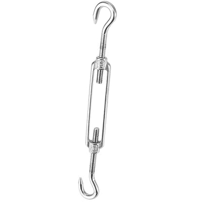 13 Pack M6 Turnbuckle Hook & Hook Turnbuckles, 304 Stainless Steel Turnbuckle, Heavy Duty Turnbuckle for Wire Rope Tension