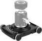 Camera Slider, Camera Car Aluminium Alloy 4 Wheeled Tabletop Slider with 1/4 Screws, Filming Equipment for Ball Head Phone Clamp DSLR Camera Video Camcorder